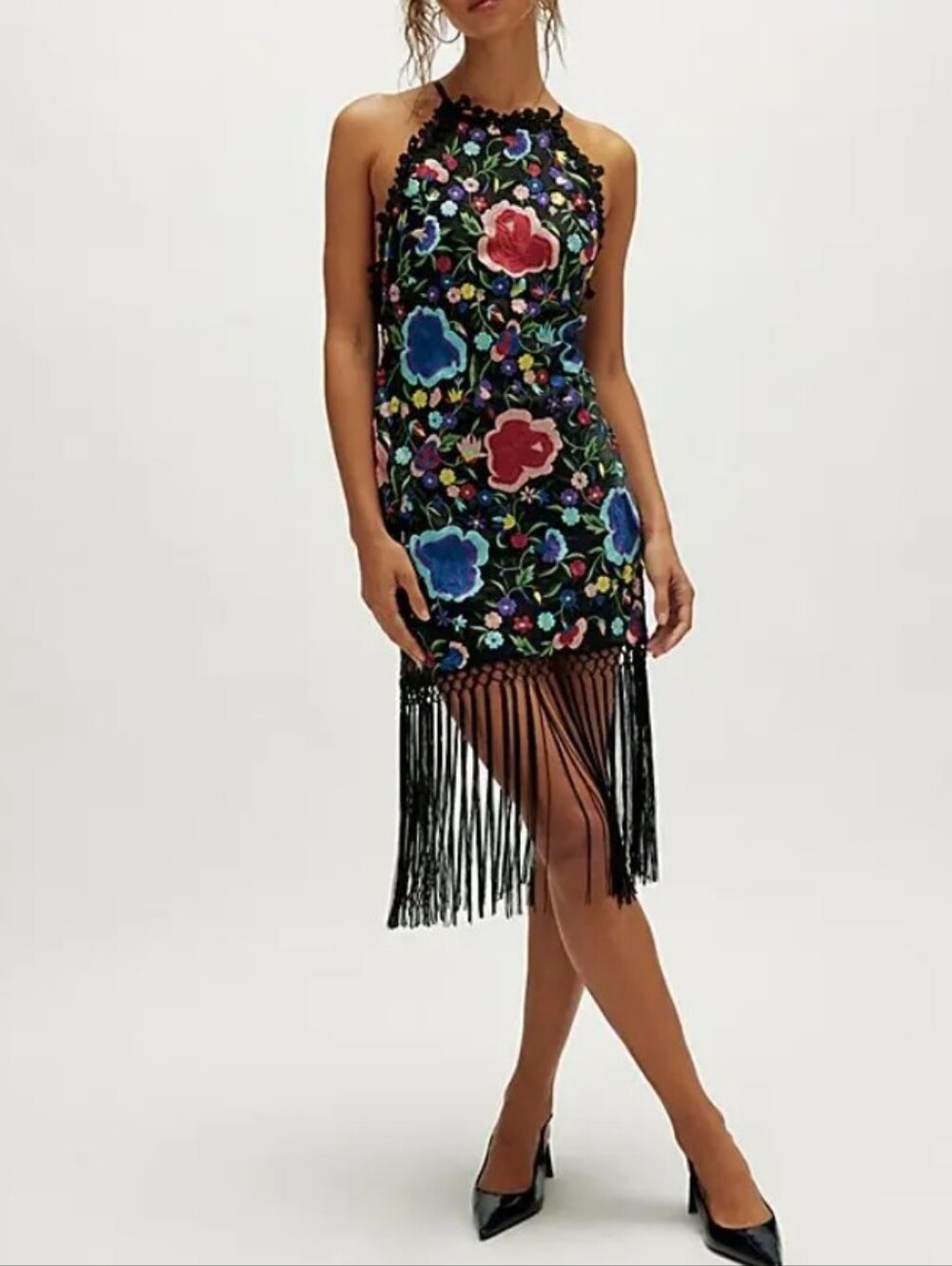 Free People Fringe Lover Mini Dress